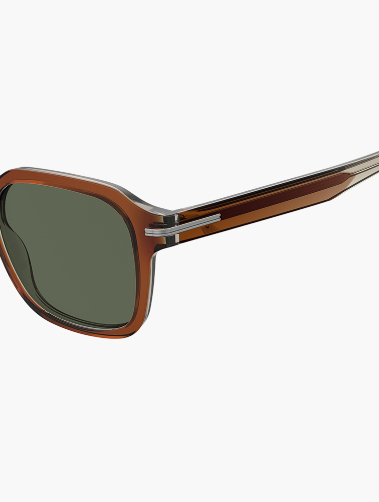 MyRunway | Shop Hugo Boss Brown Green Rectangular Geometrical